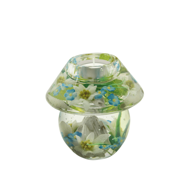 Stakleni Svijećnjak Noblesse Edelweiß